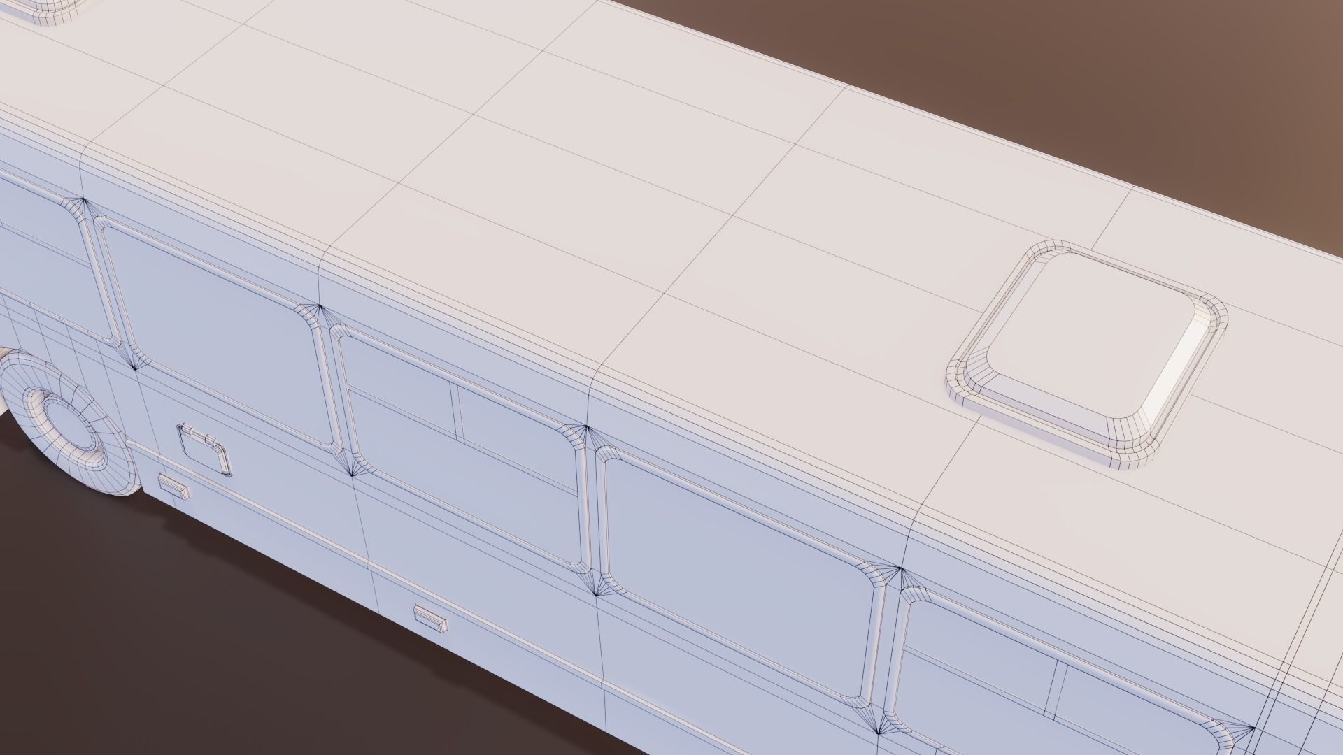 Old Rusty Bus Low-poly 3D model_30