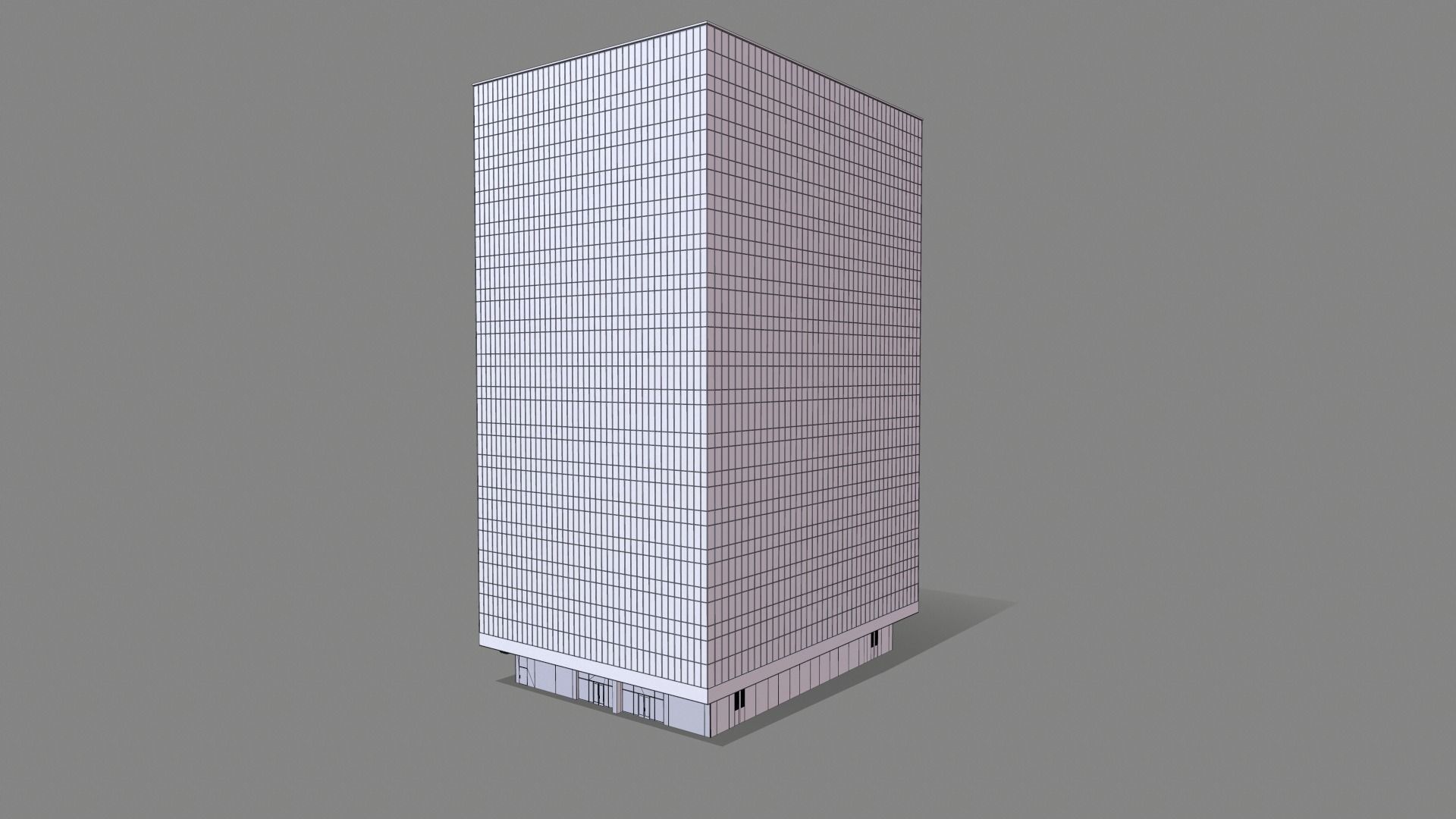 211 Main Street Building San Francisco Low-poly 3D model_11