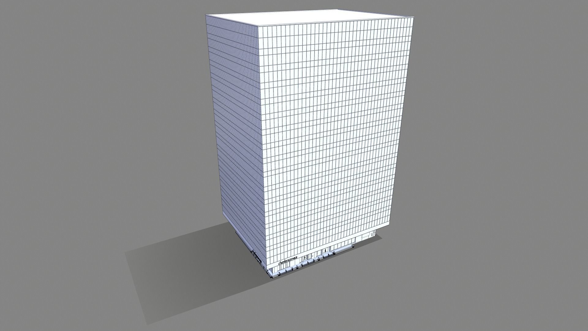 211 Main Street Building San Francisco Low-poly 3D model_10