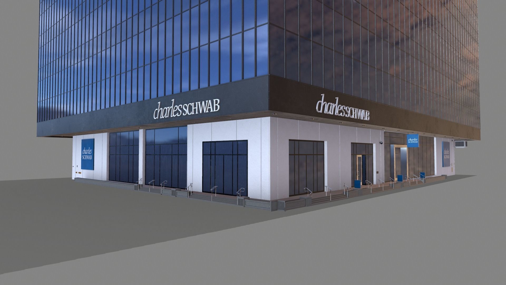 211 Main Street Building San Francisco Low-poly 3D model_5