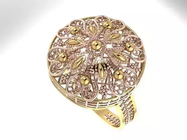 Ring With Full Worked 18