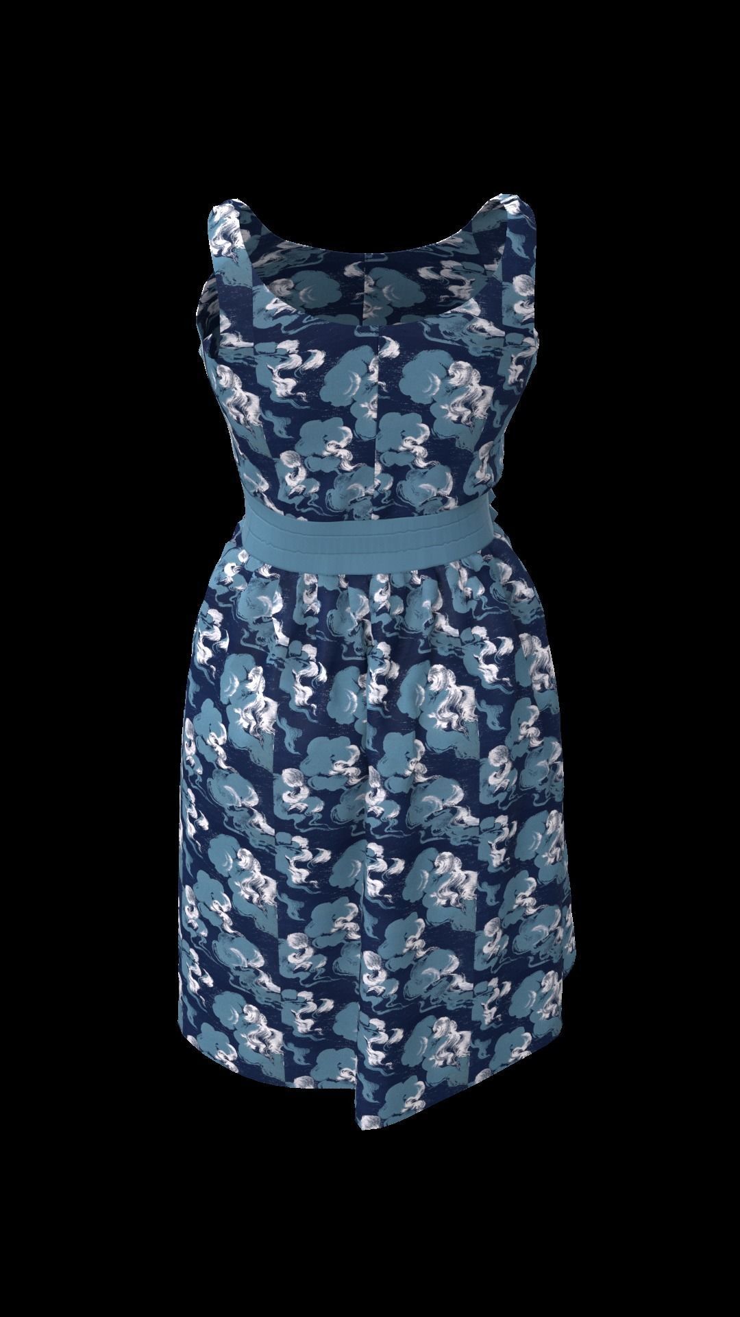 3d old character with clothing dress 3D model_9