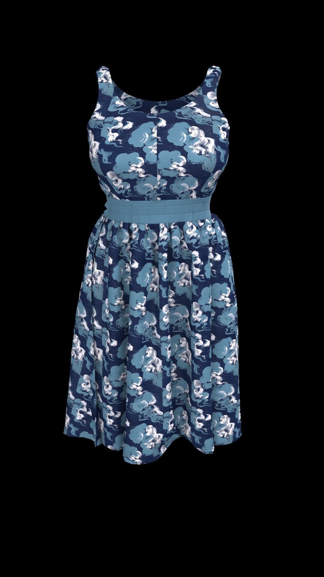 3d old character with clothing dress 3D model_8