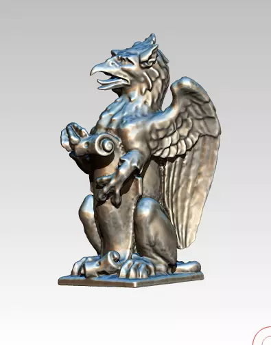  griffin griffon gryphon Statue HighPoly 3D print model_0