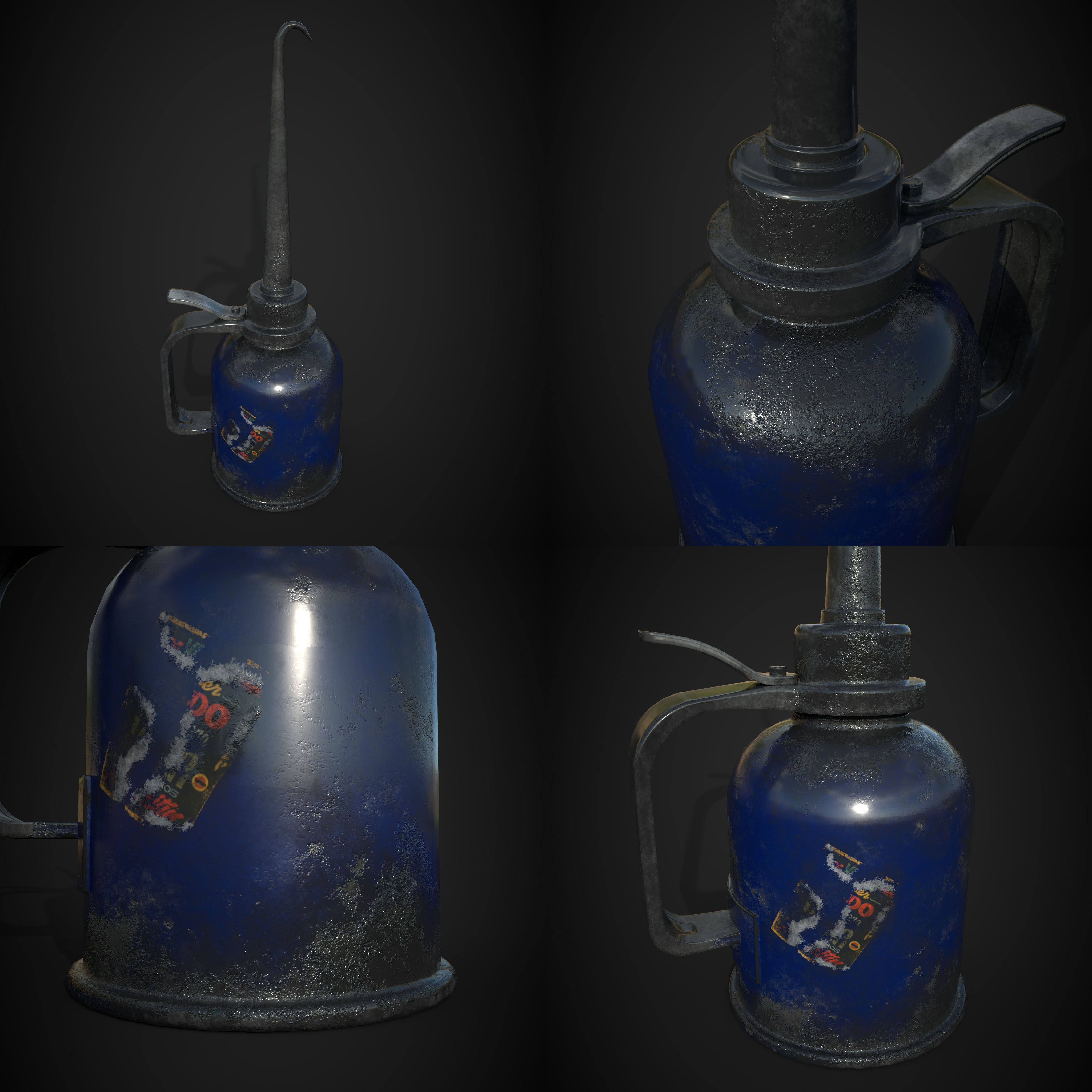 vintage asset pack 3 in one Low-poly 3D model_4