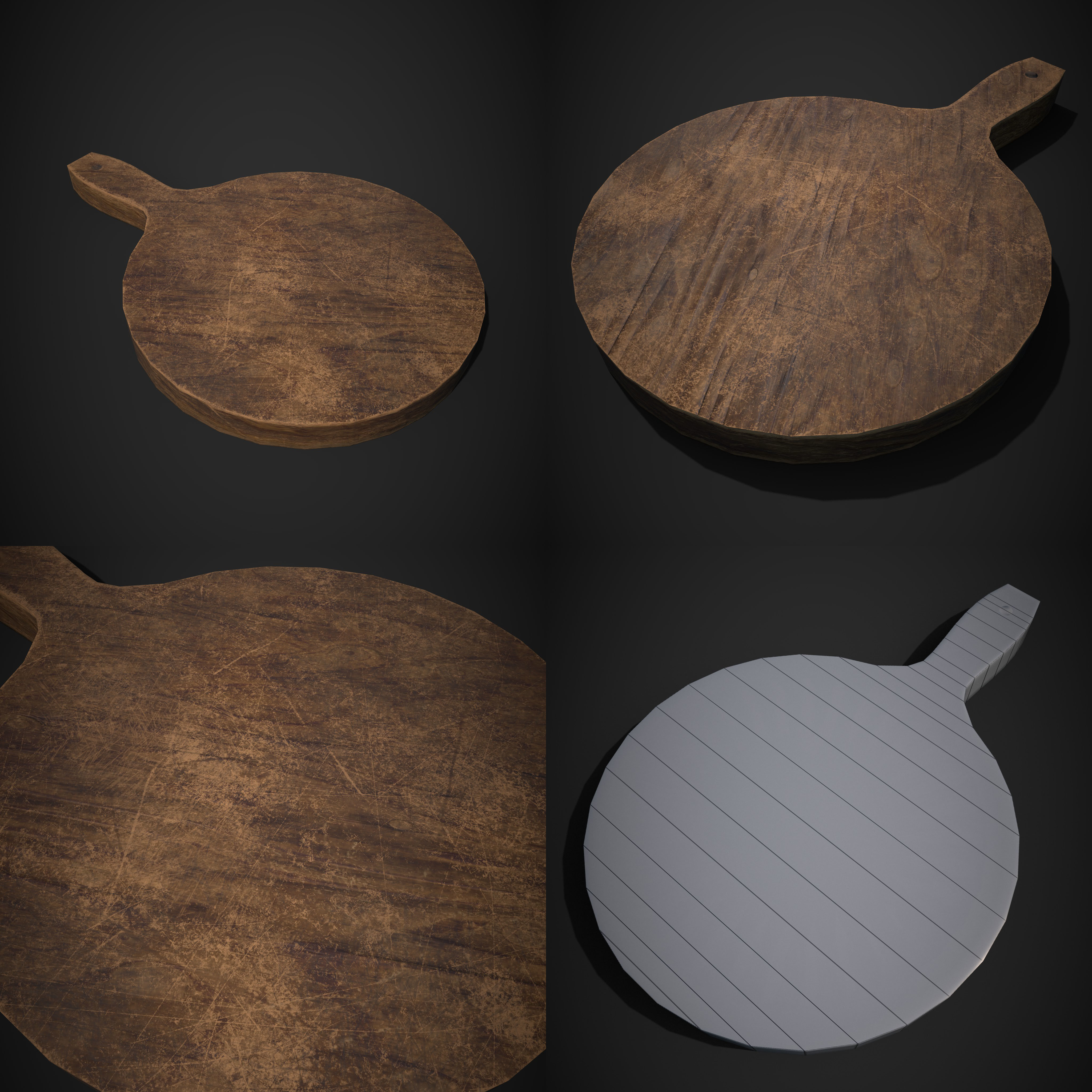 vintage asset pack 3 in one Low-poly 3D model_6