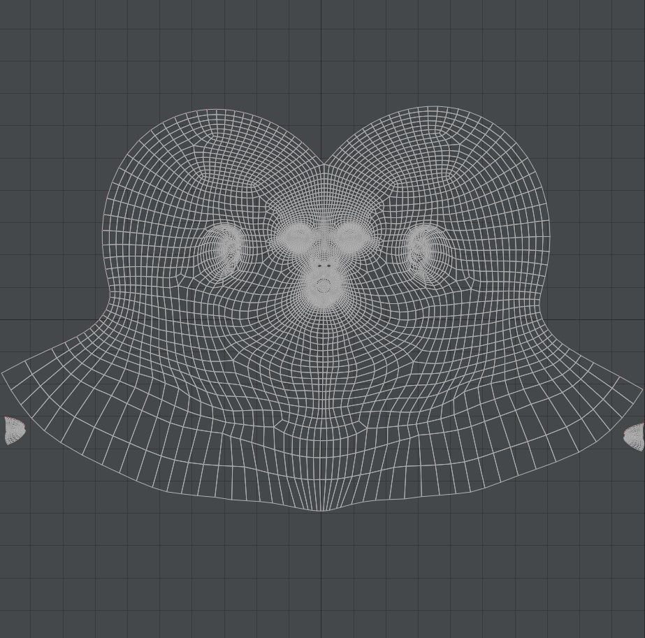 Male and Female Base Mesh  Low-poly 3D model_13