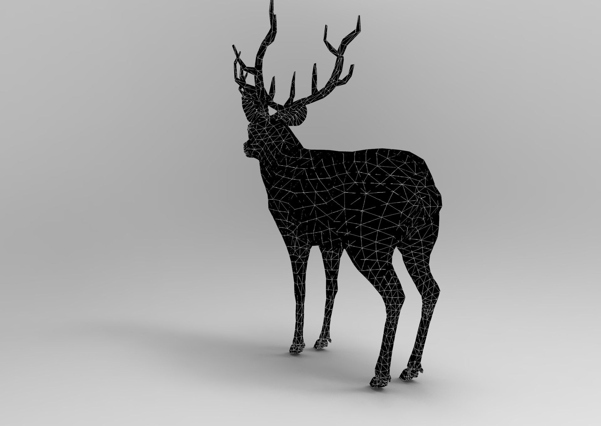 Deer rigged animated Model 3D Low-poly 3D model_27
