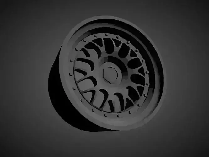BBS E87 scalable and printable rim 3D print model