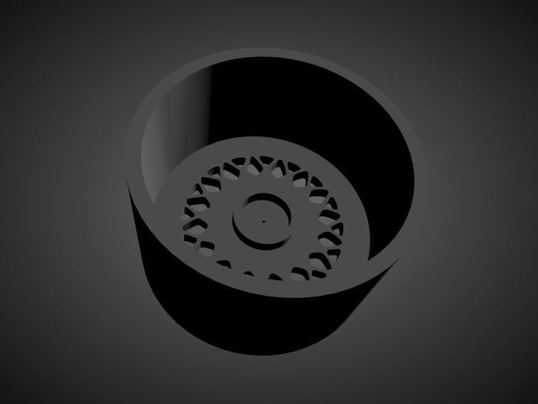 BBS E76 scalable and printable rim 3D print model_1