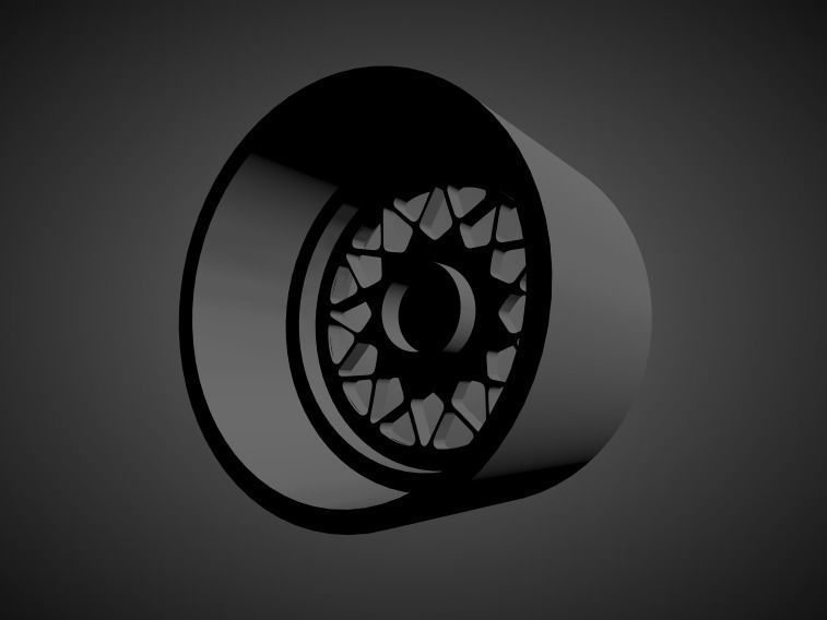 BBS E61 scalable and printable rim 3D print model_2