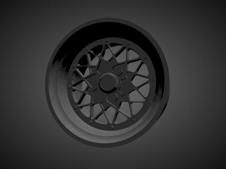 BBS E61 scalable and printable rim 3D print model_1