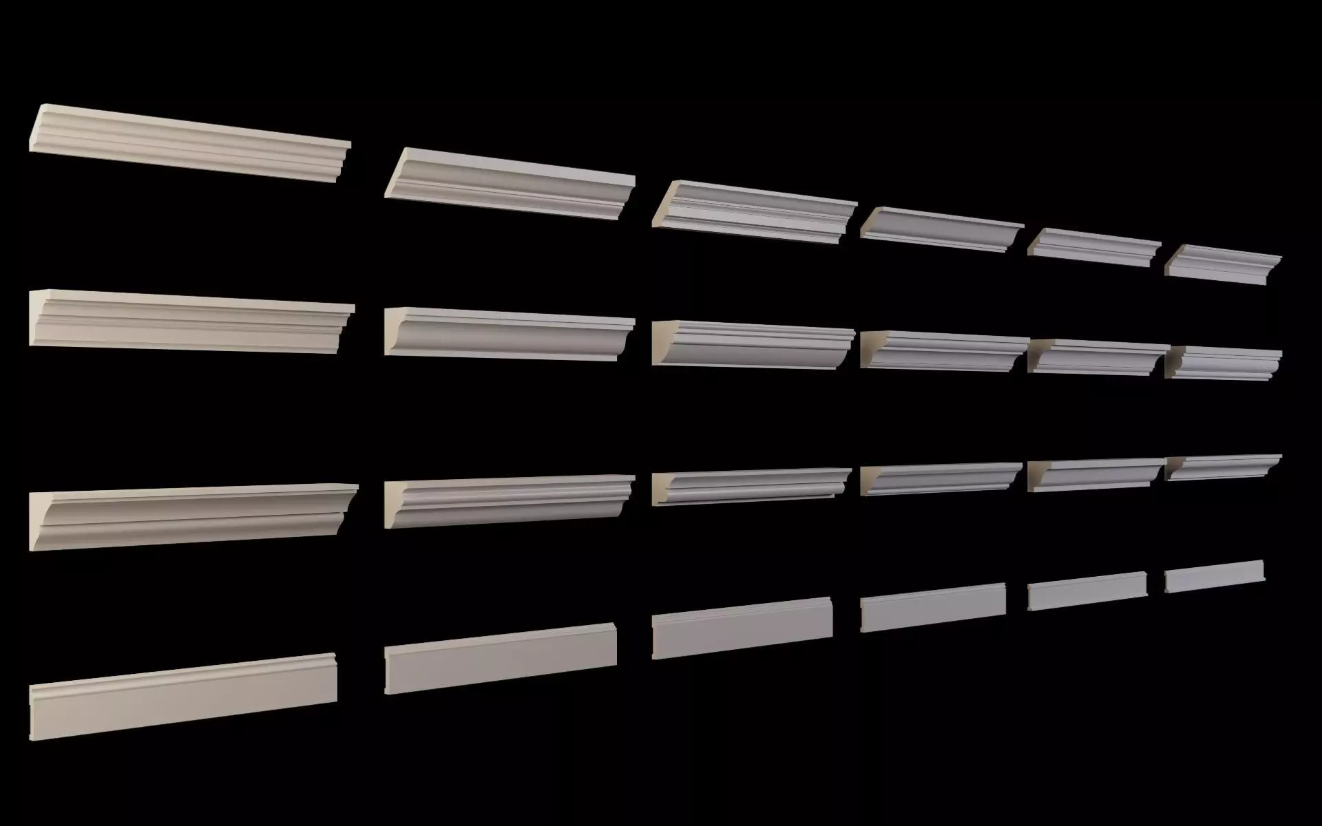 Molding Collection vol 2 - Architectural moldings 3D model