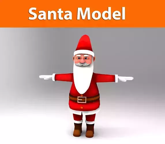 Cartoon Santa model 
