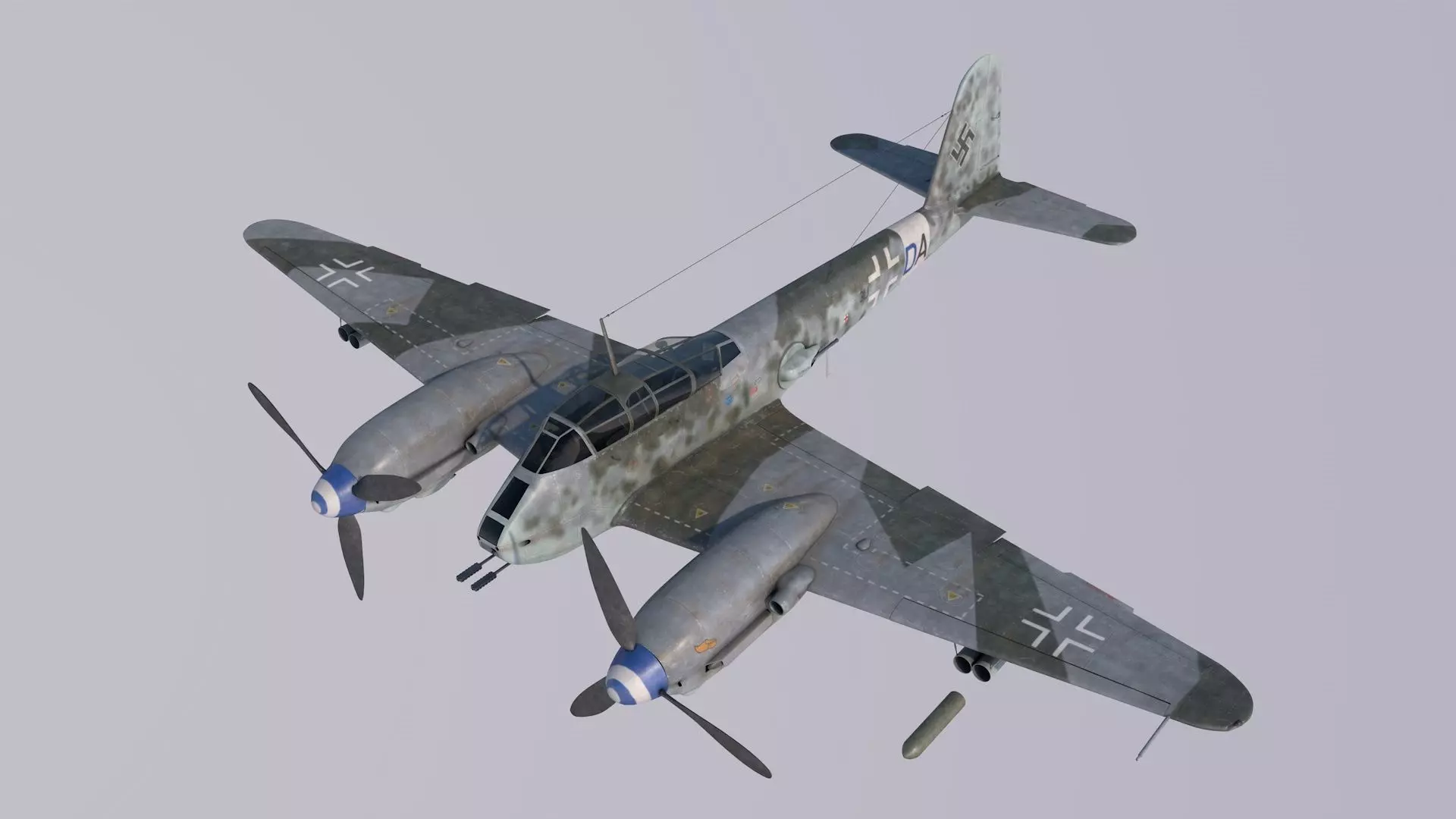 Me-410B2-U2 luftwaffe bf 3D model_0