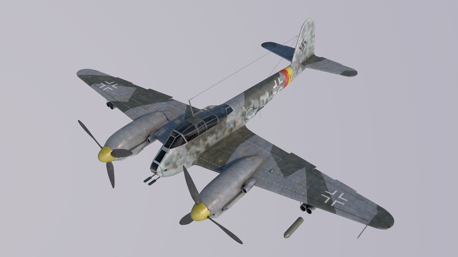 Me-410B2-U2 luftwaffe bf 3D model_1
