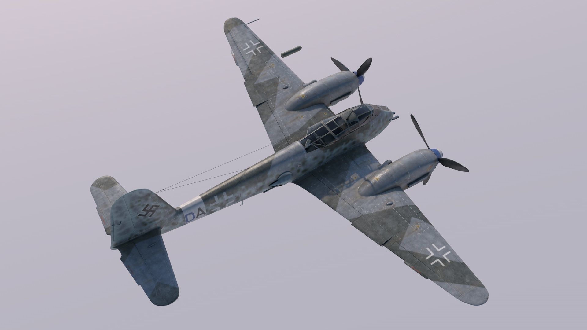 Me-410B2-U2 luftwaffe bf 3D model_3
