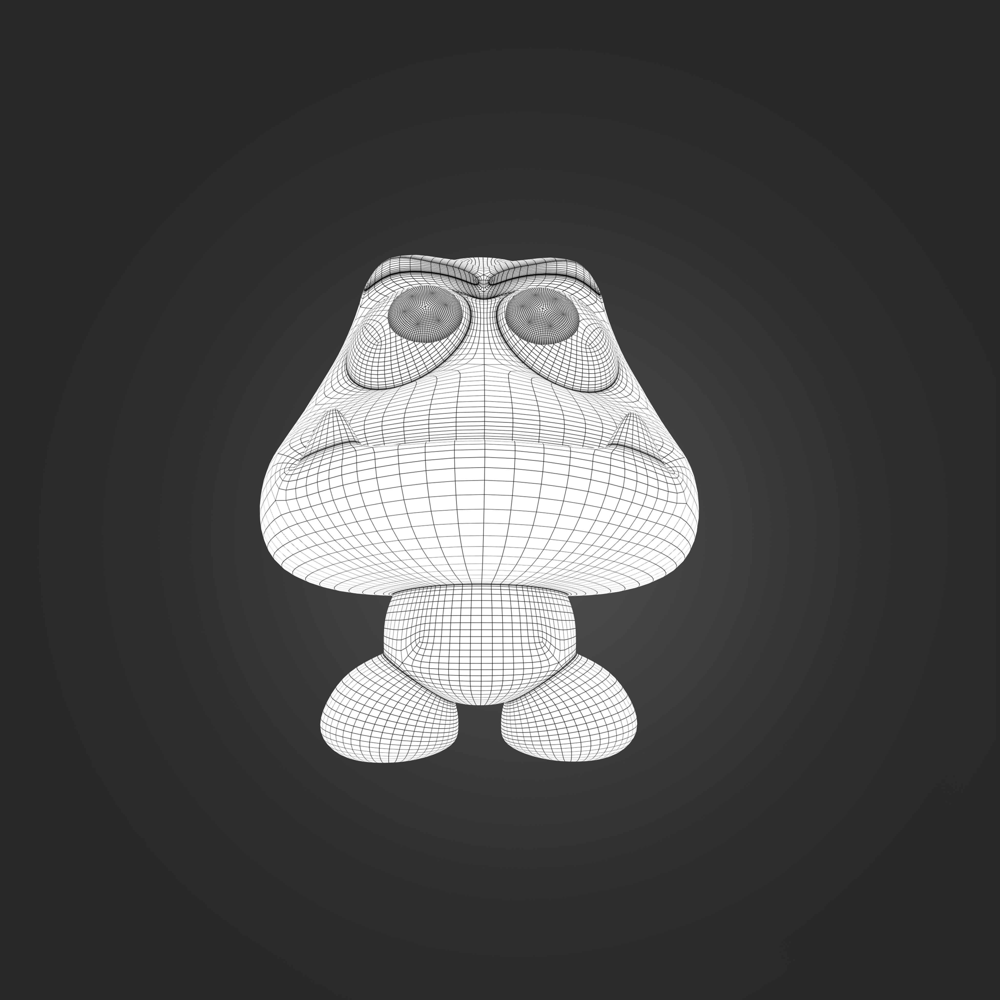 Goomba from Mario 3D print model_4