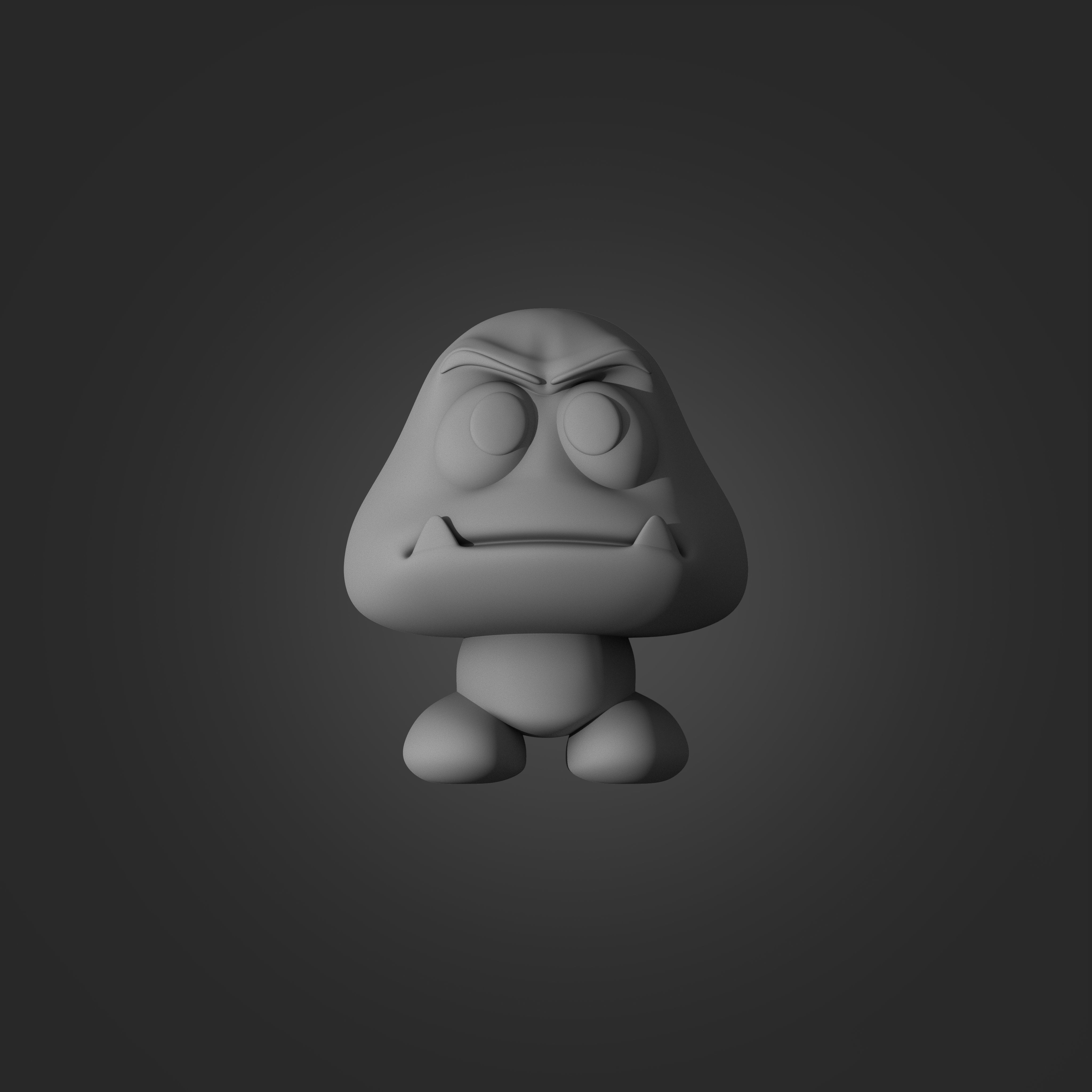 Goomba from Mario 3D print model_1
