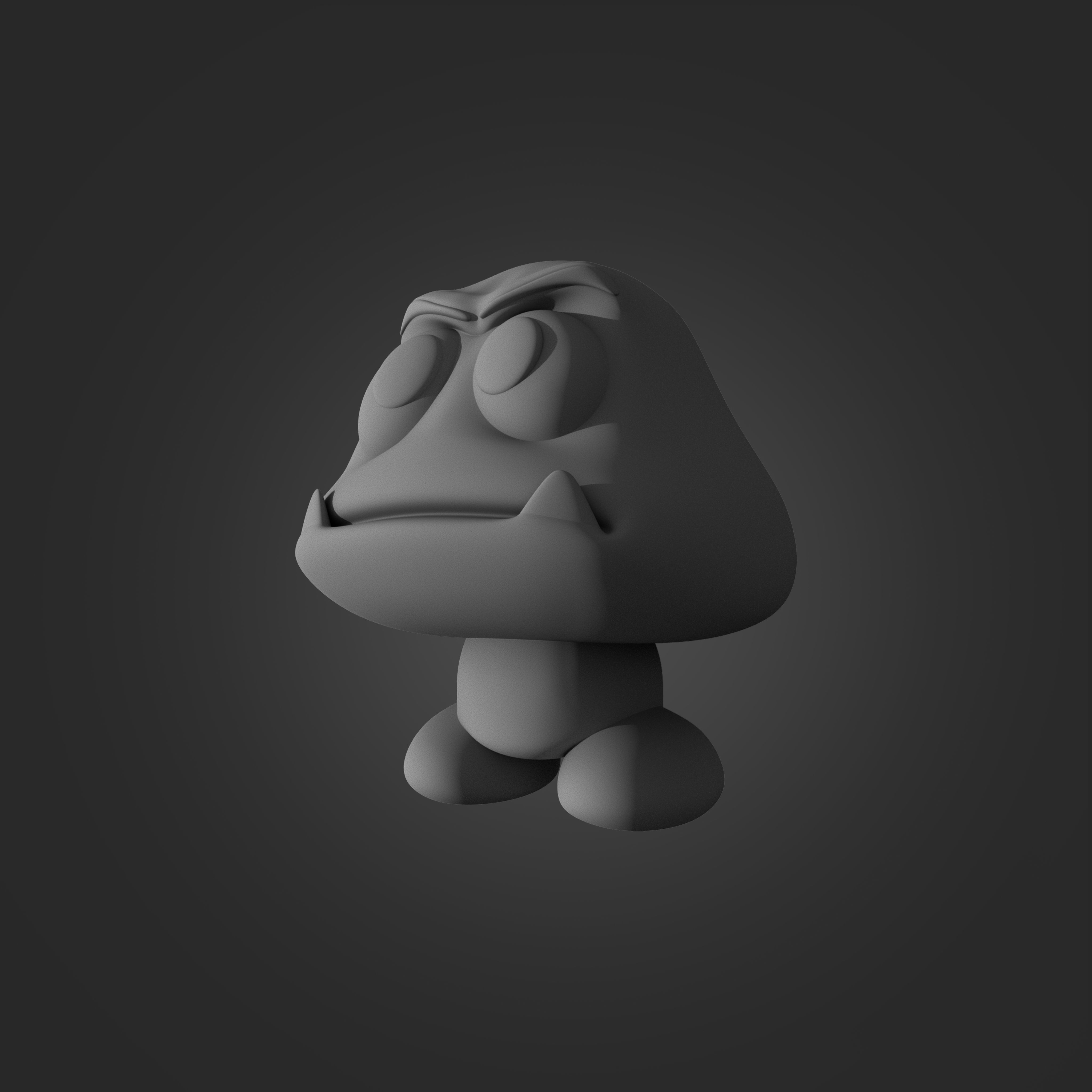 Goomba from Mario 3D print model_3