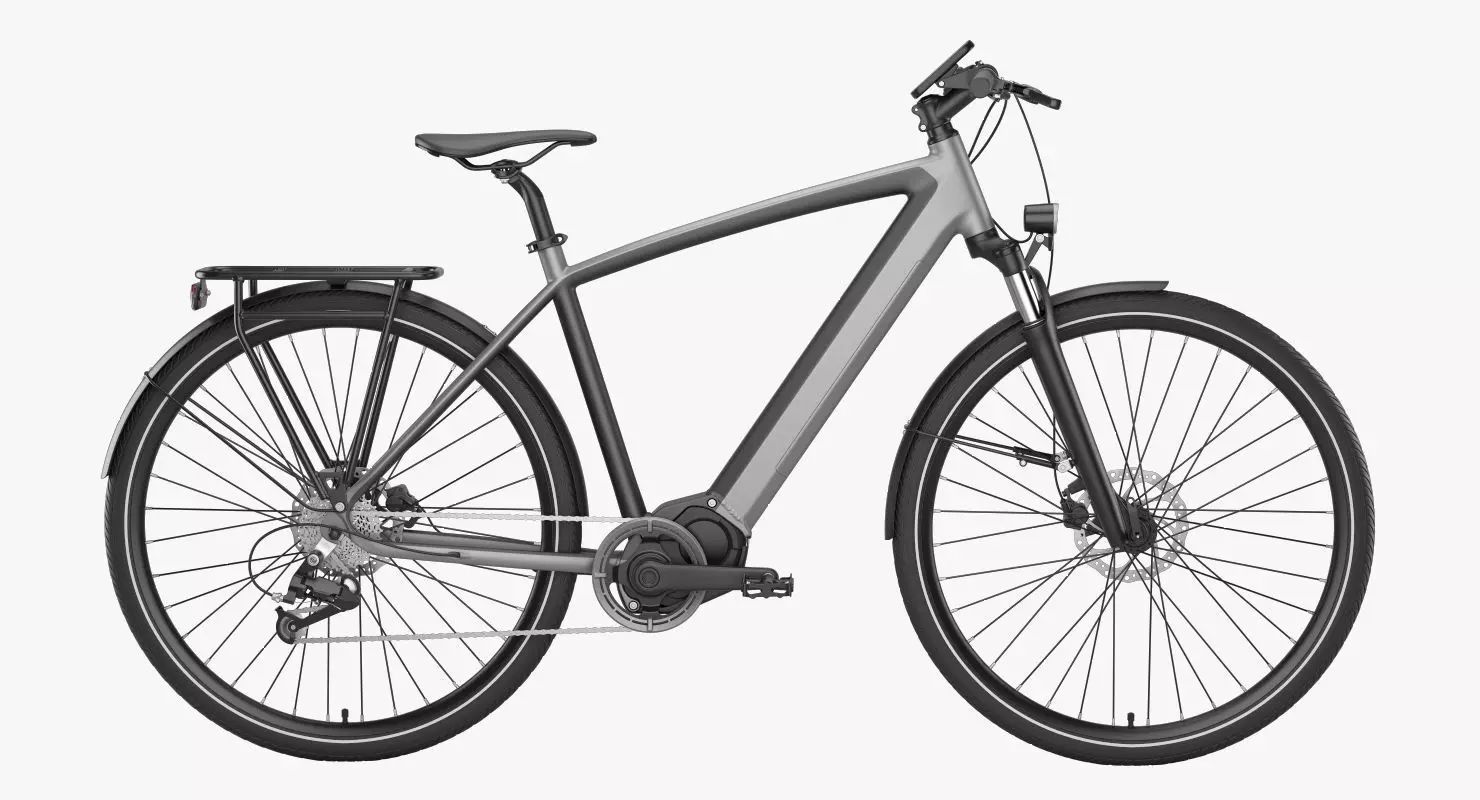 Electric bike 7 3D model_0