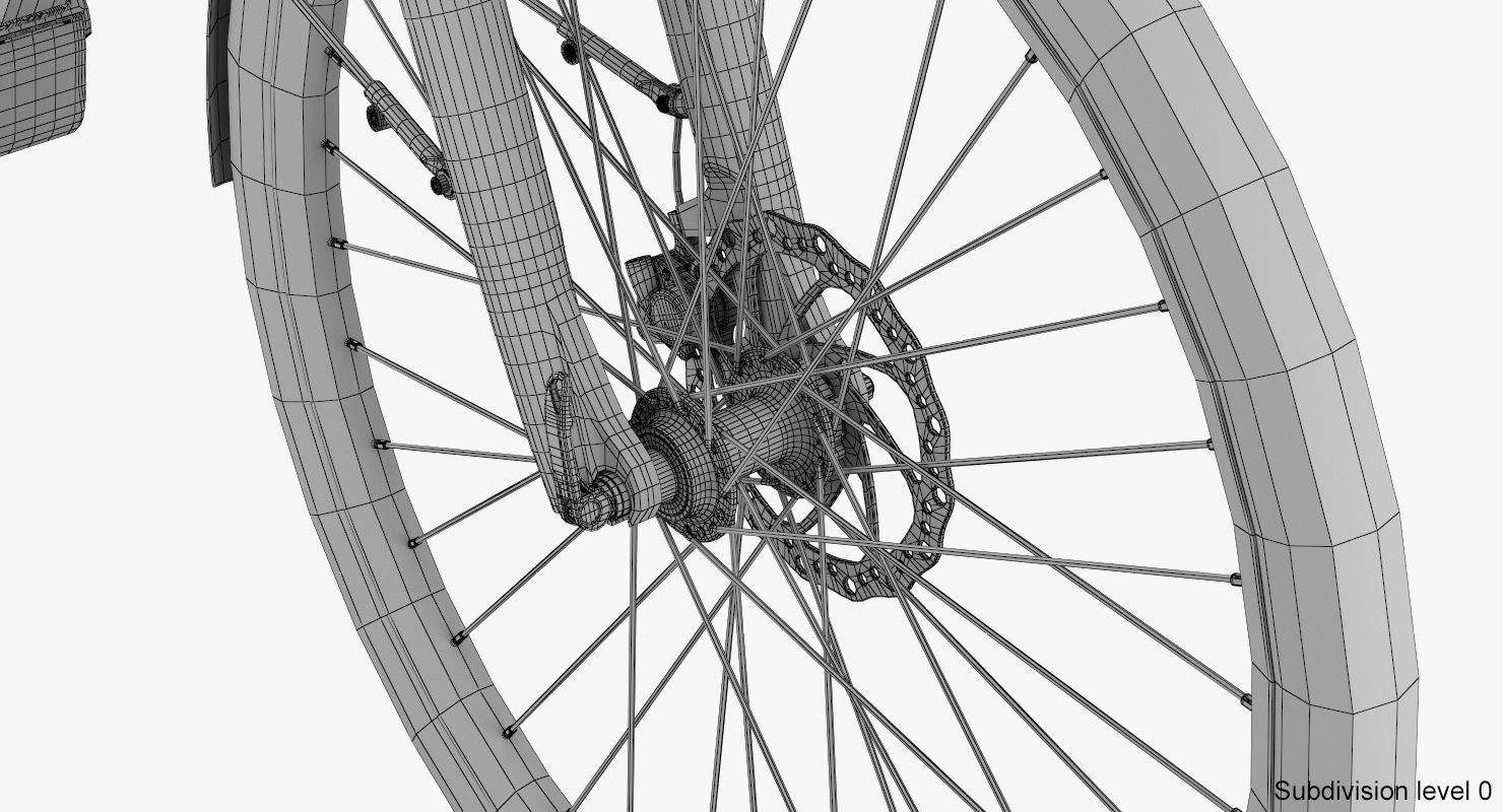 Electric bike 7 3D model_22