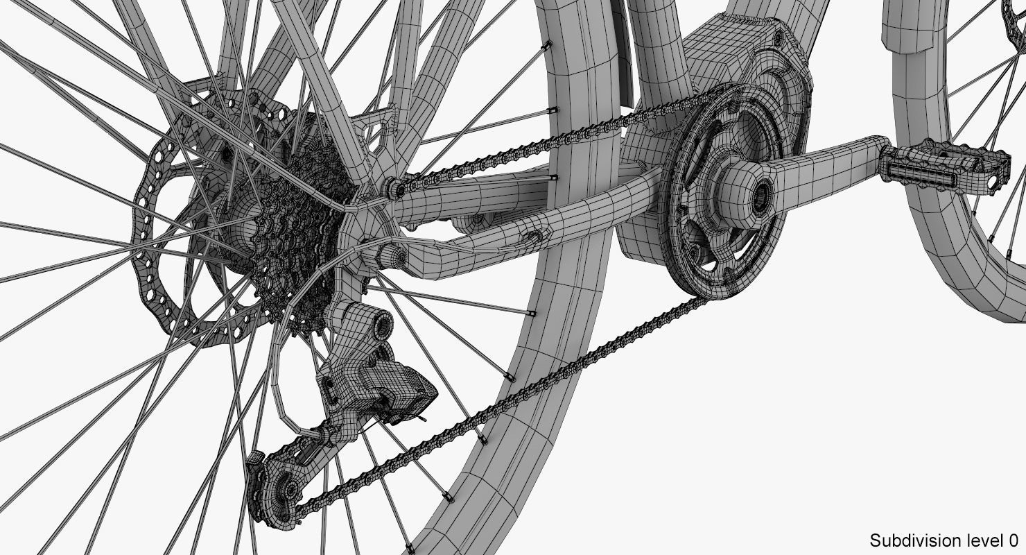 Electric bike 7 3D model_24