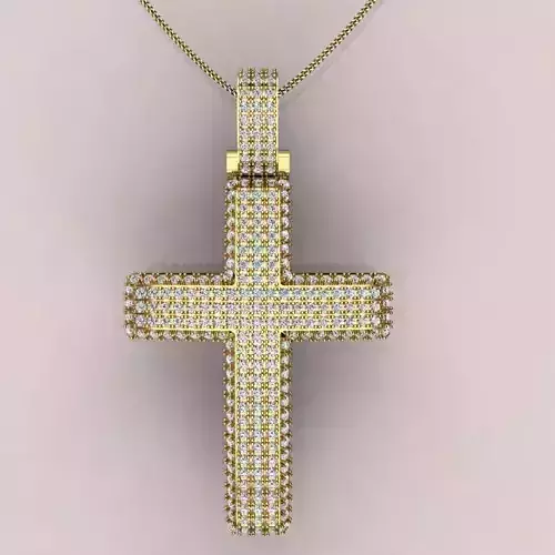 cross diamond pendant