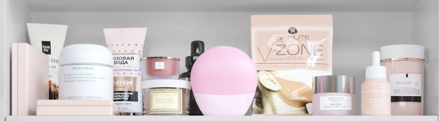 Beauty salon Cosmetics 3D model_2