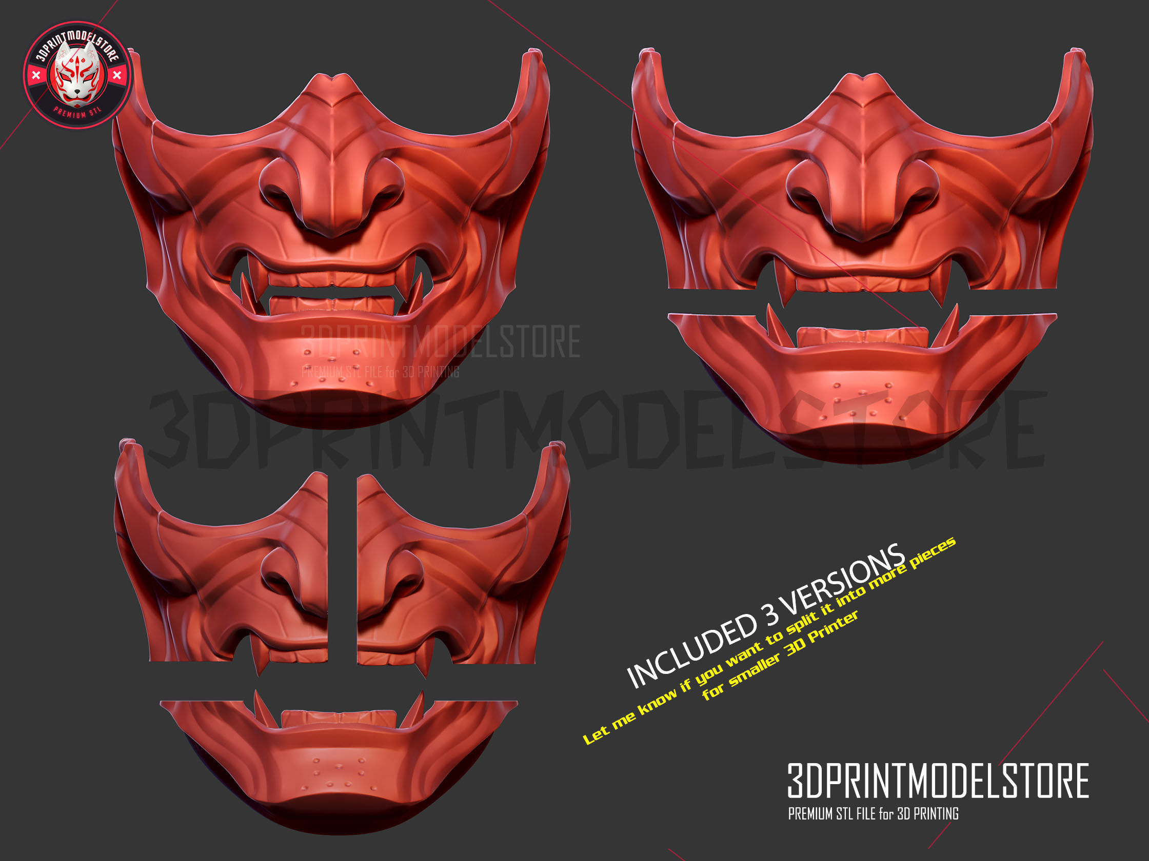 Ghost of Tsushima Mask  3D print model_25
