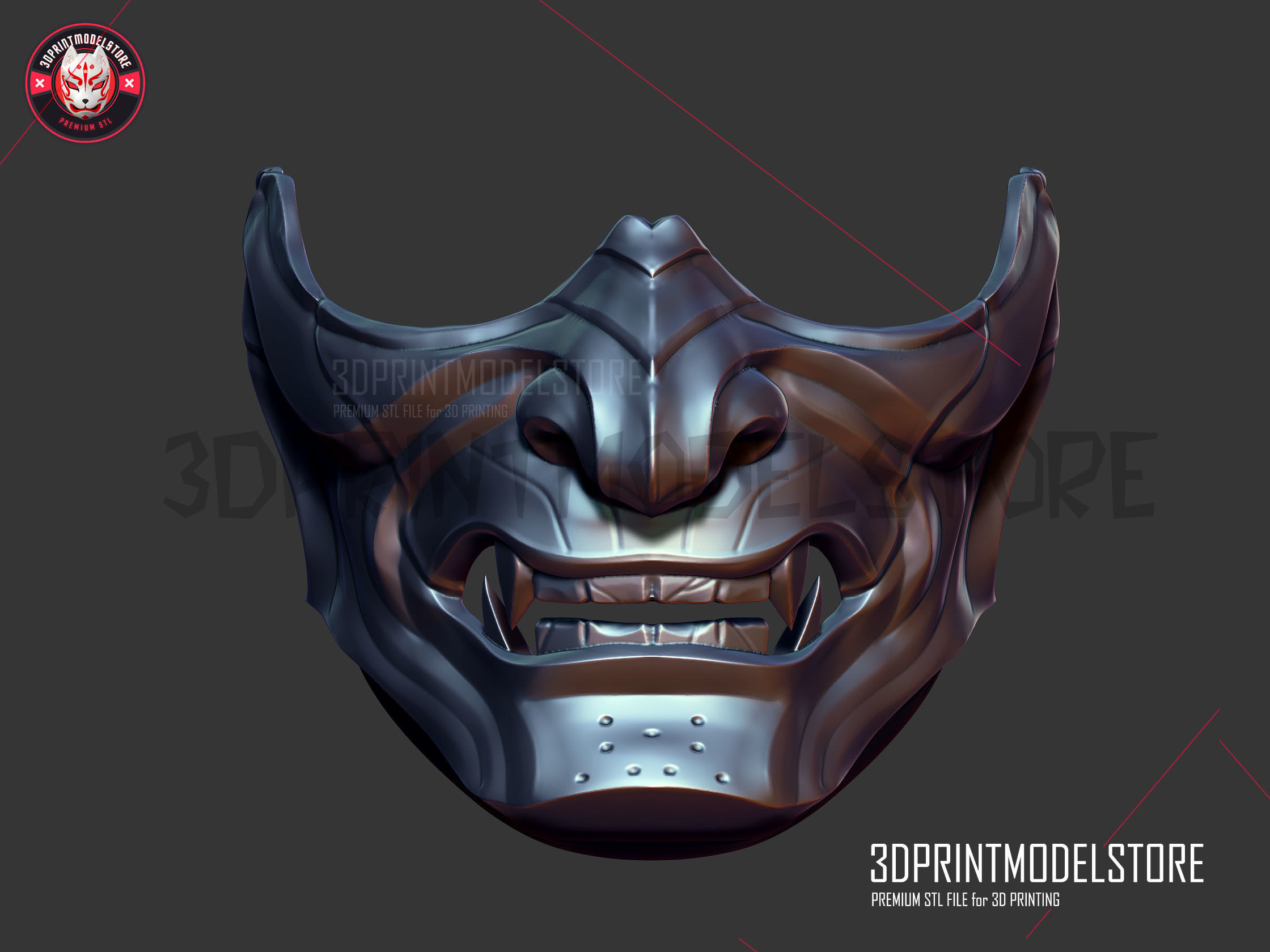 Ghost of Tsushima Mask  3D print model_20