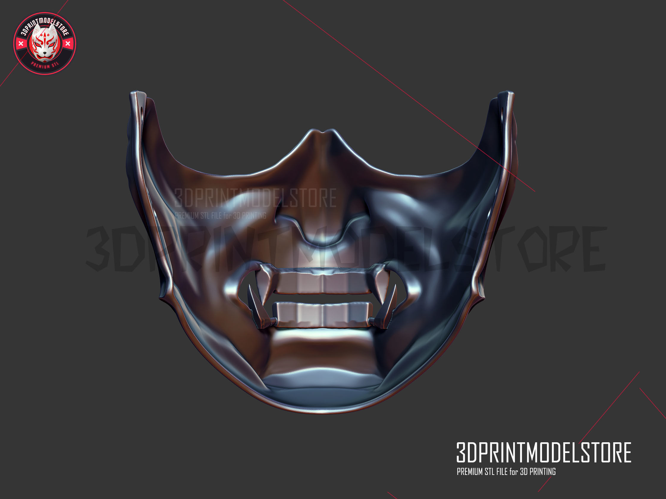 Ghost of Tsushima Mask  3D print model_24