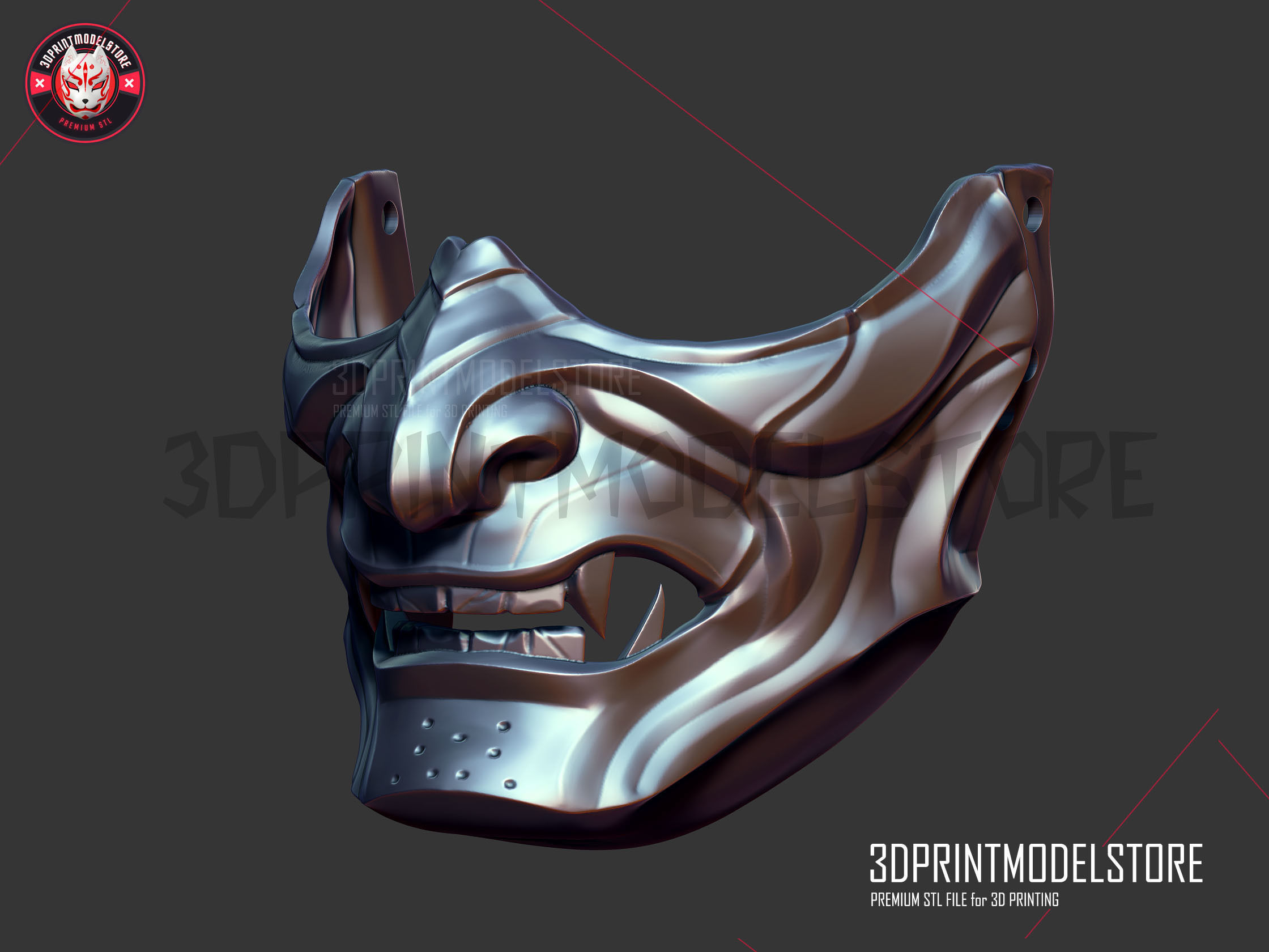 Ghost of Tsushima Mask  3D print model_21