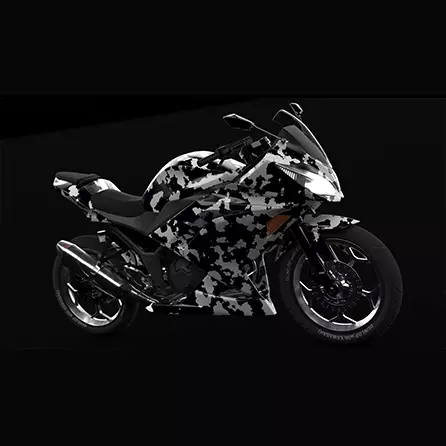 kawasaki ninja300 moto  3D model_0