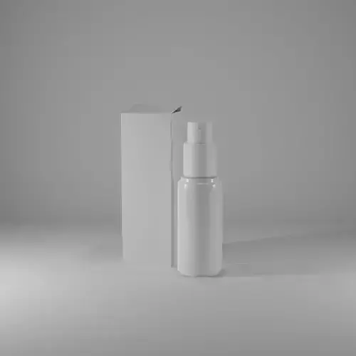 small spray bottle with a box packaging 