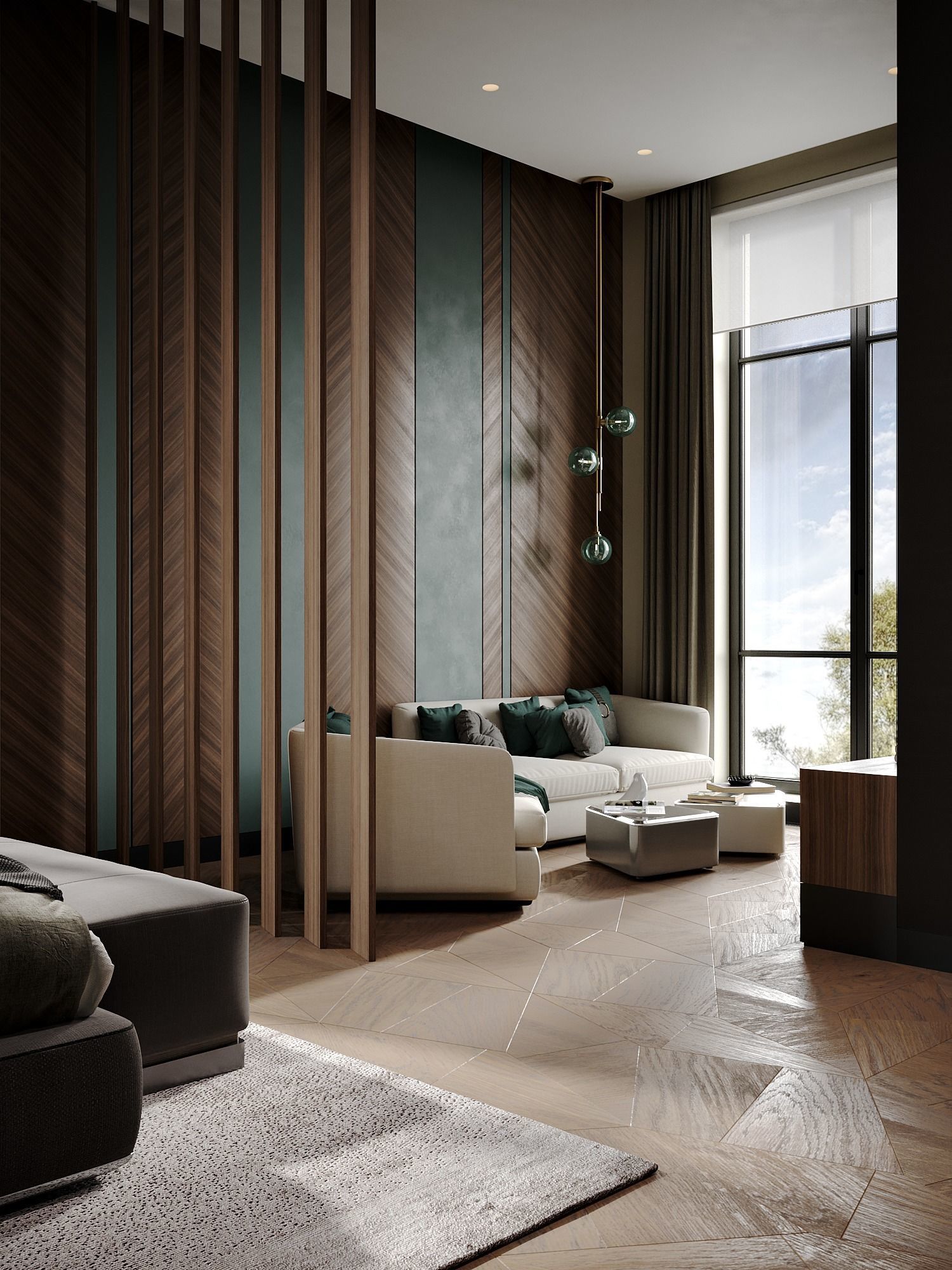 Scene Bedroom silver bor 3D model_4