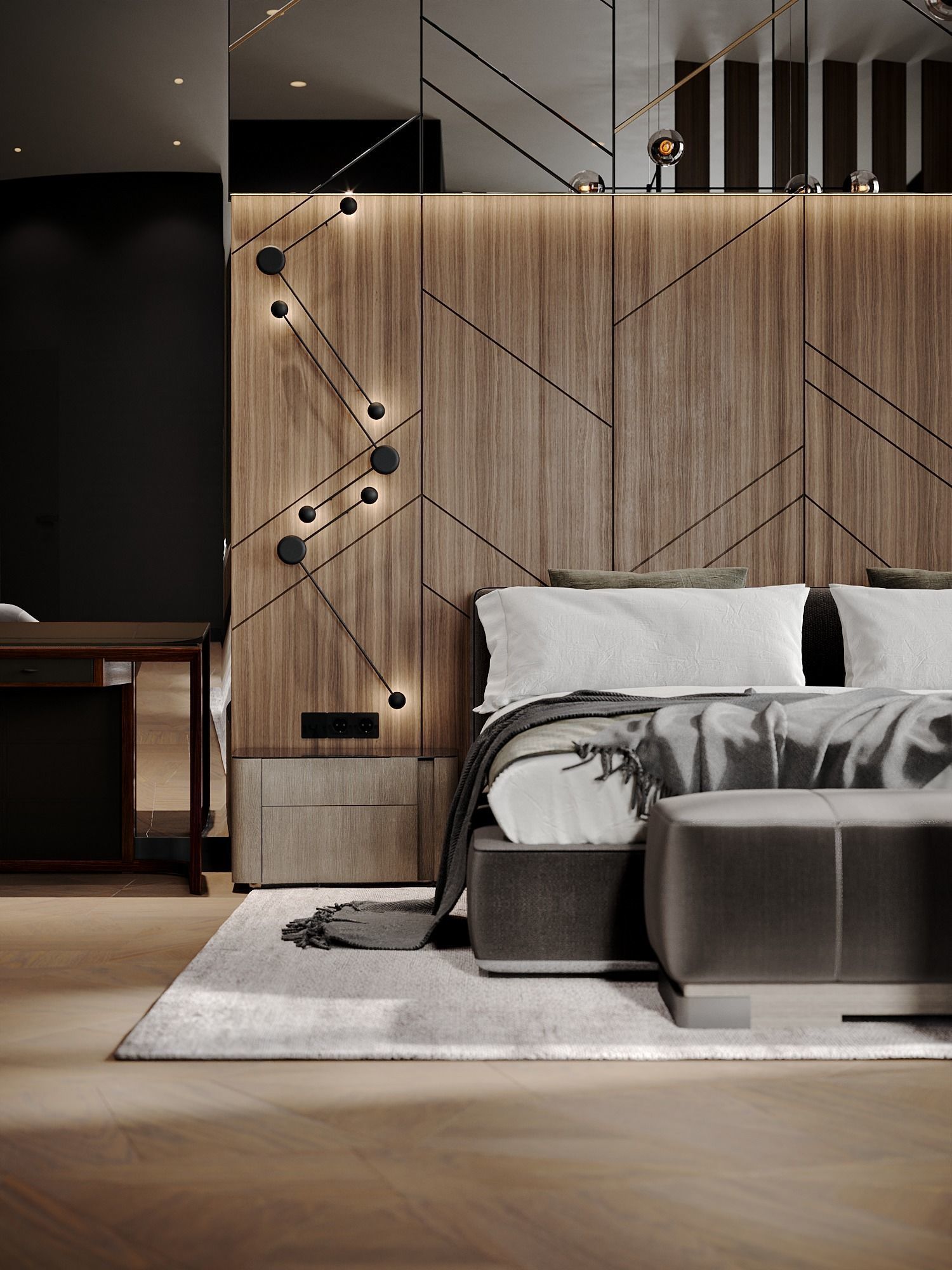 Scene Bedroom silver bor 3D model_8