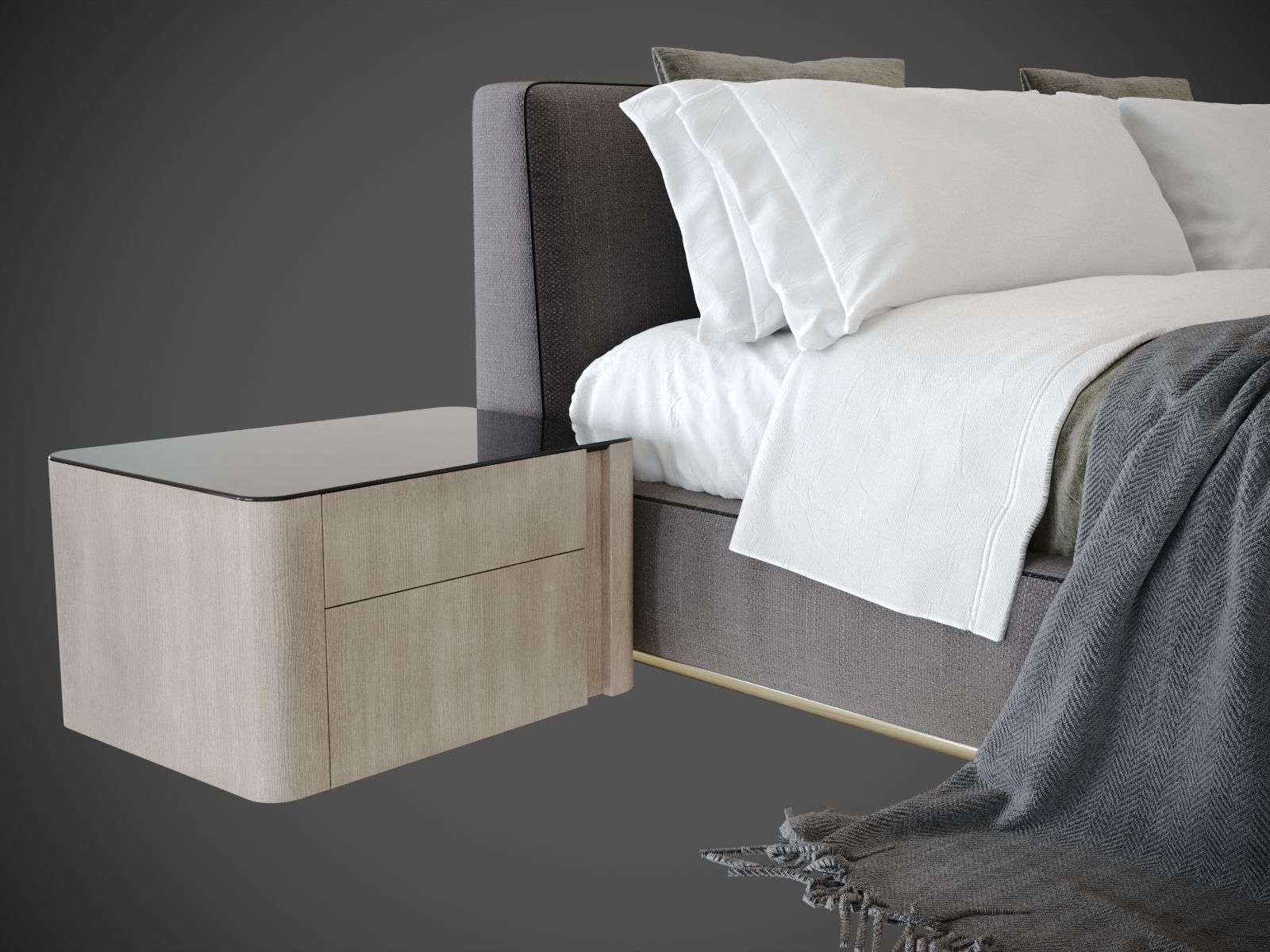 Scene Bedroom silver bor 3D model_14