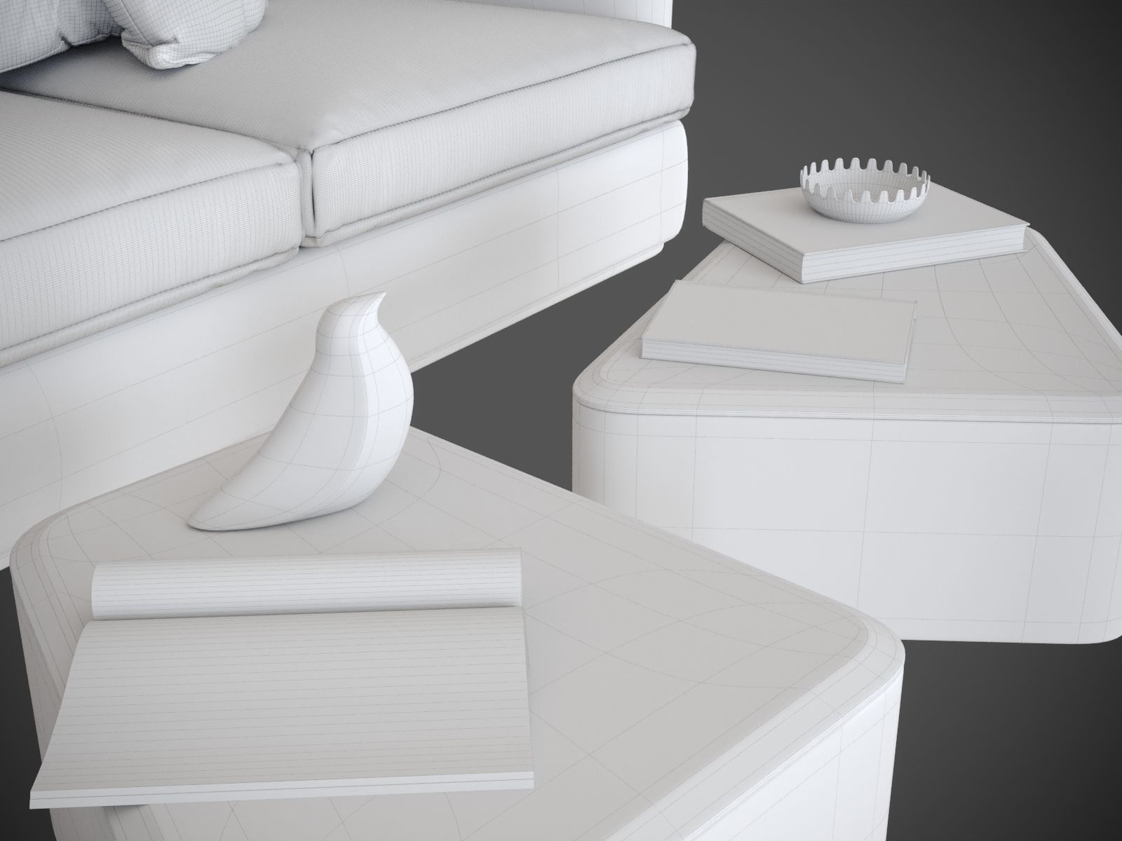 Scene Bedroom silver bor 3D model_26