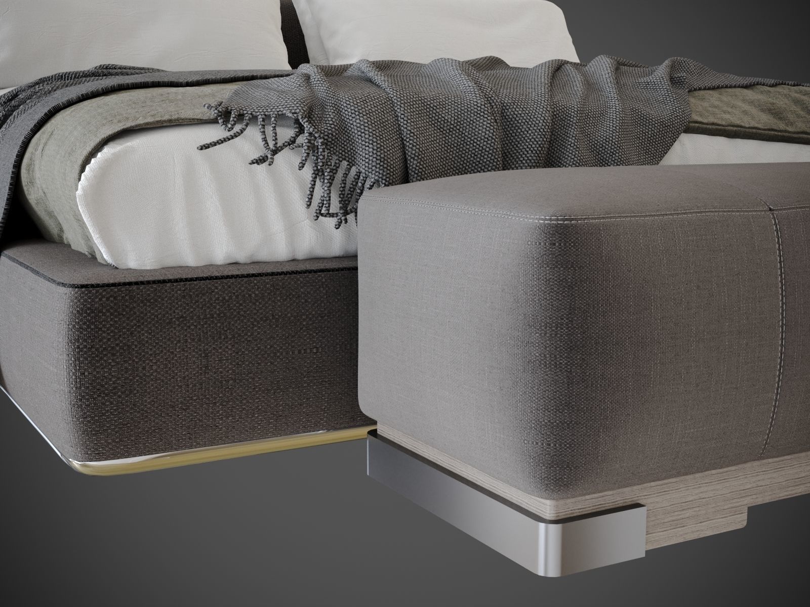 Scene Bedroom silver bor 3D model_9