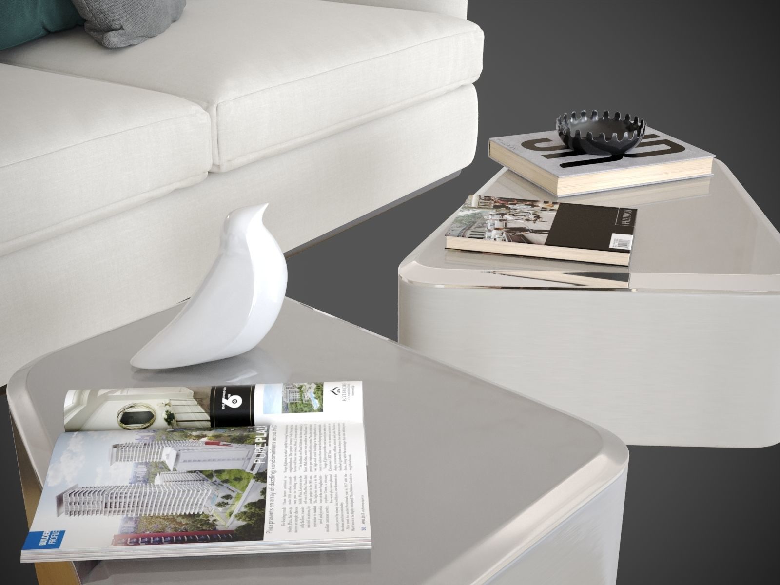 Scene Bedroom silver bor 3D model_17