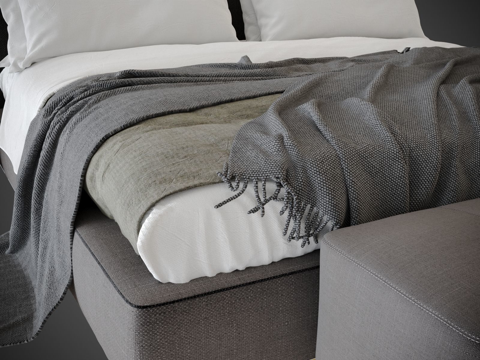 Scene Bedroom silver bor 3D model_15