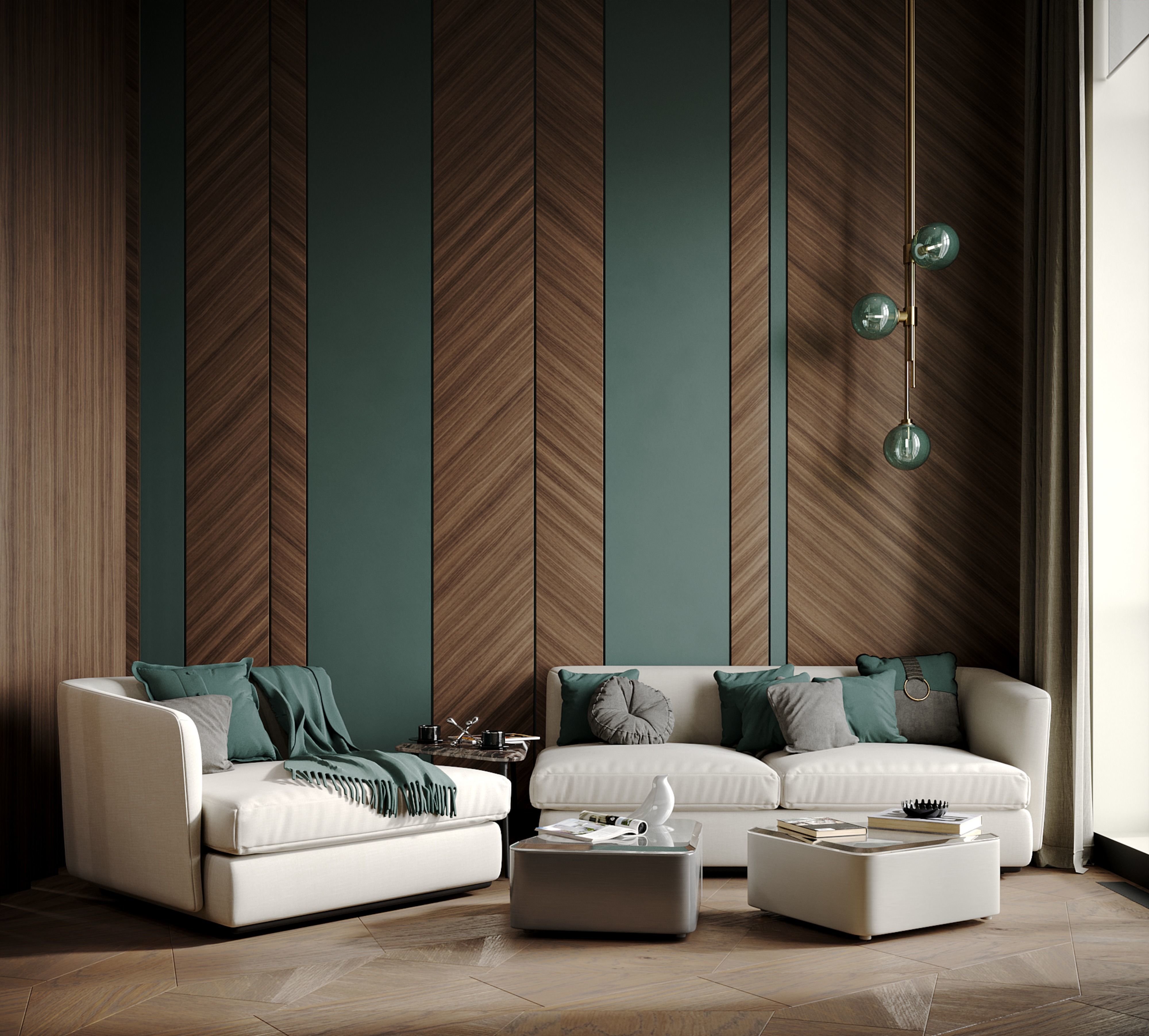 Scene Bedroom silver bor 3D model_2