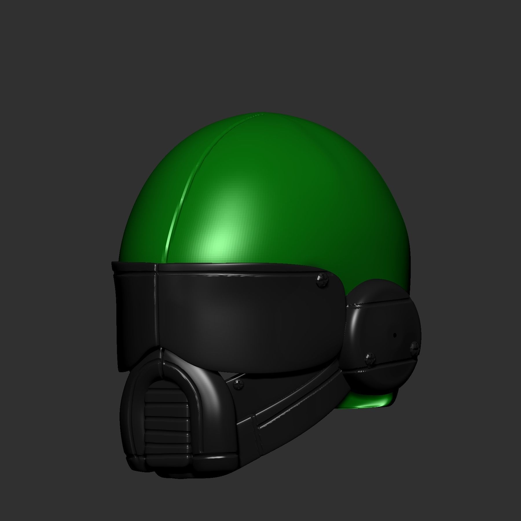 helmet high poly sculpt 3d printable ver 7 3D model 3D model_2