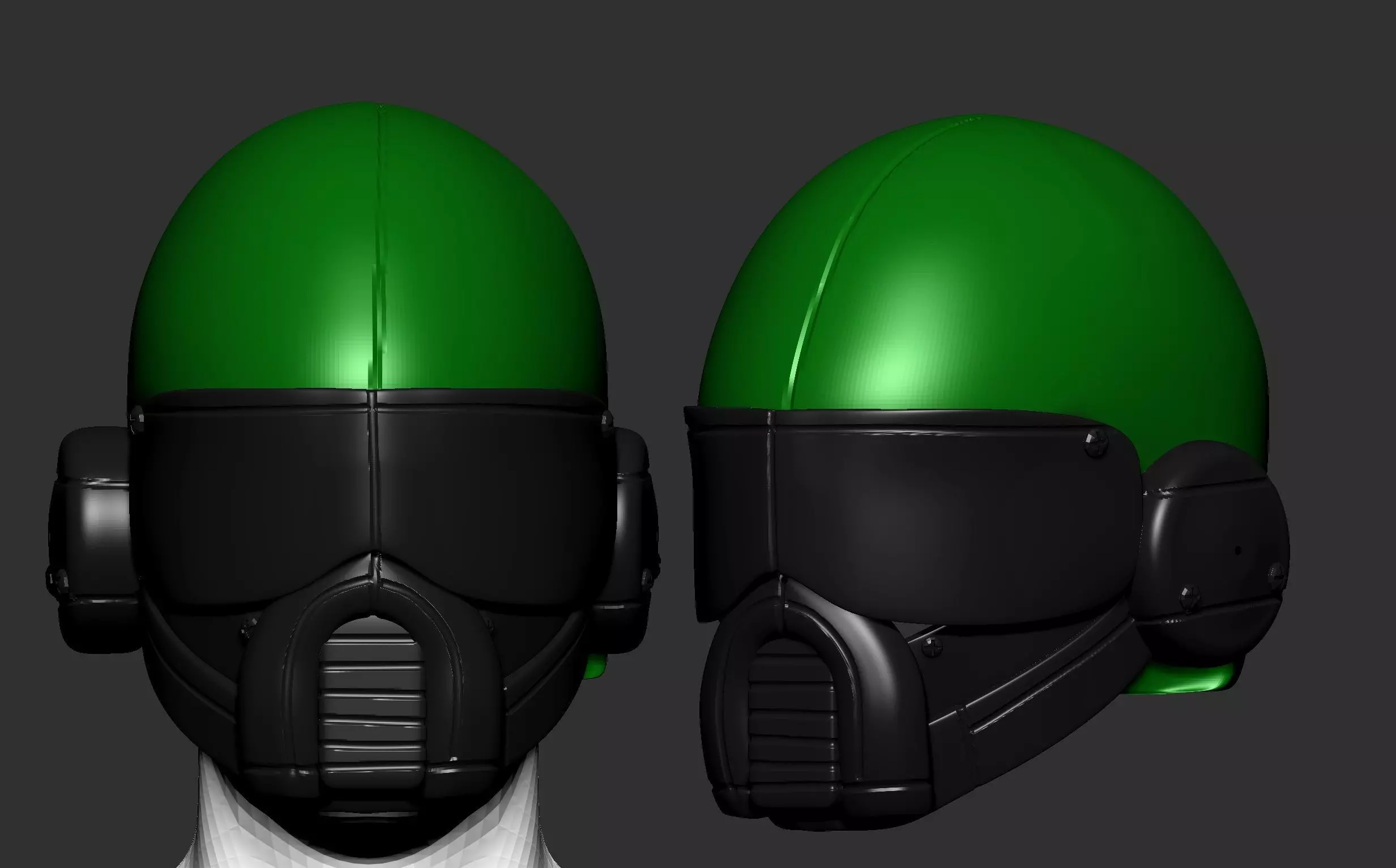 helmet high poly sculpt 3d printable ver 7 3D model 3D model_0