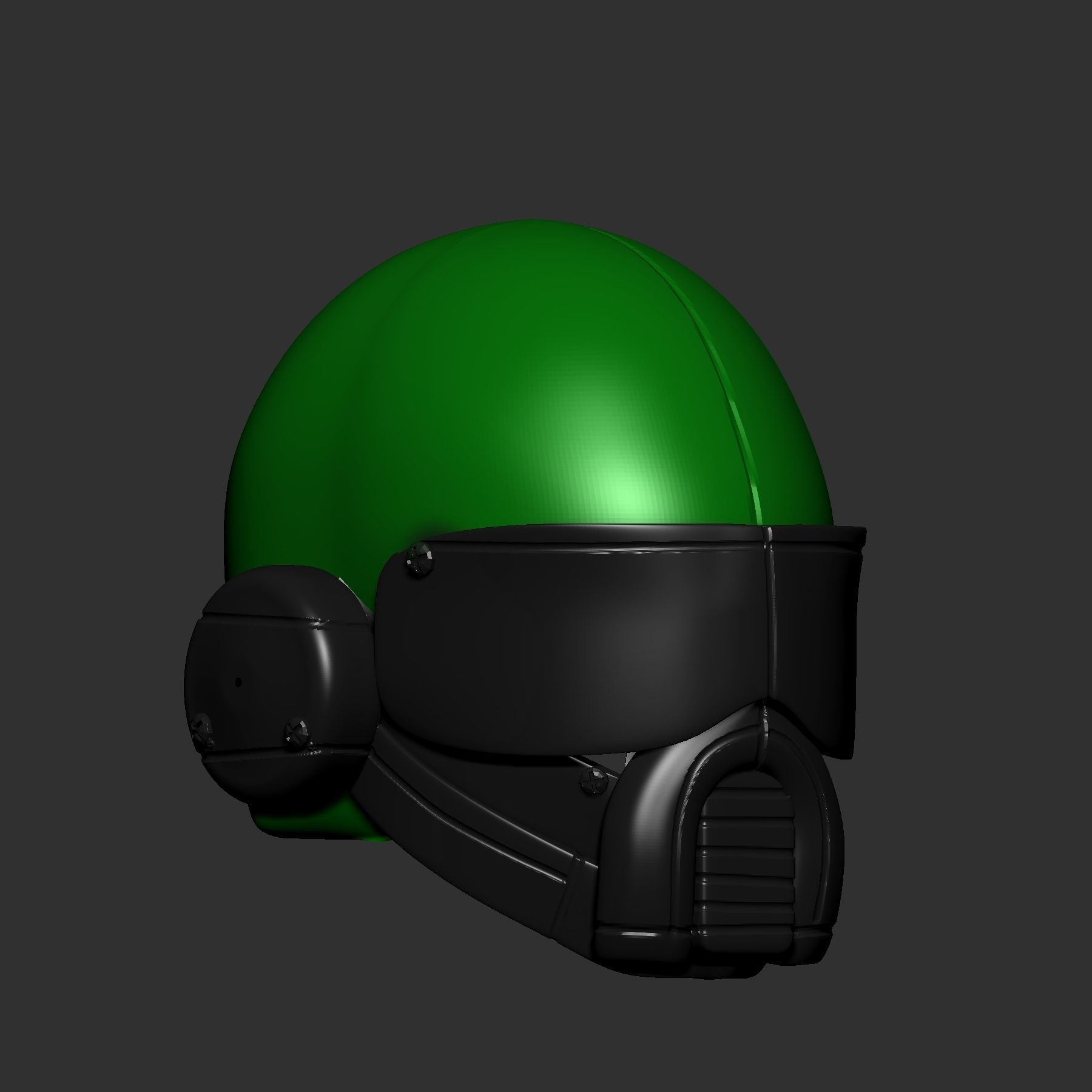 helmet high poly sculpt 3d printable ver 7 3D model 3D model_3