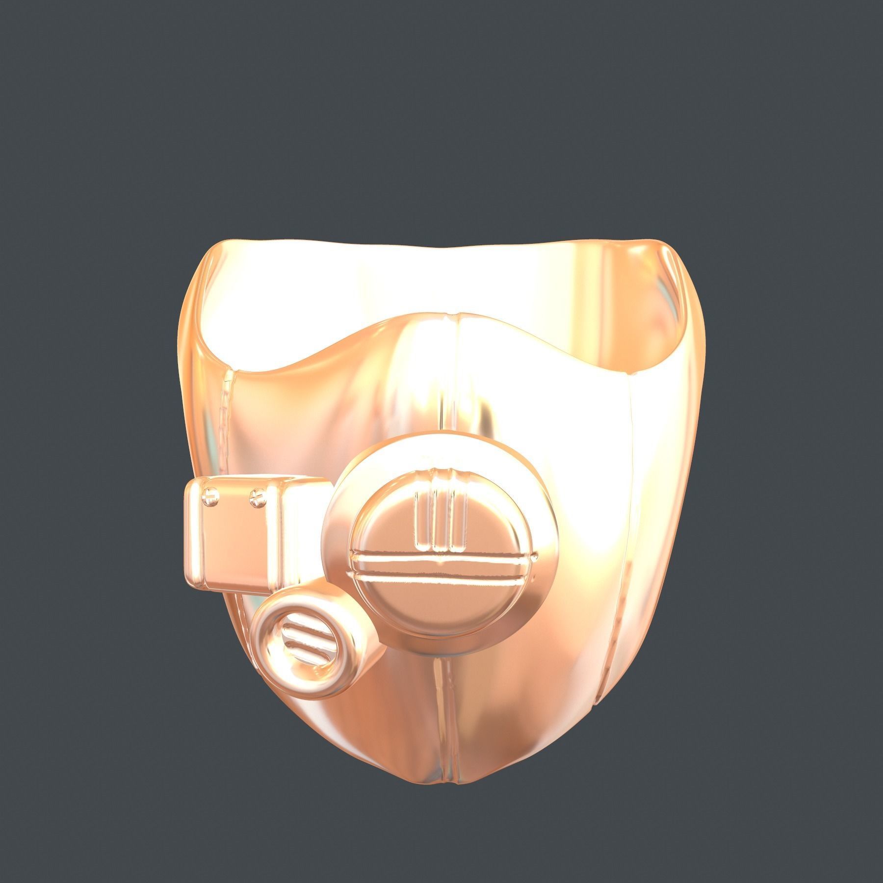 gas mask helmet scifi high poly sculpt  ver 1 3d printable  3D model_7