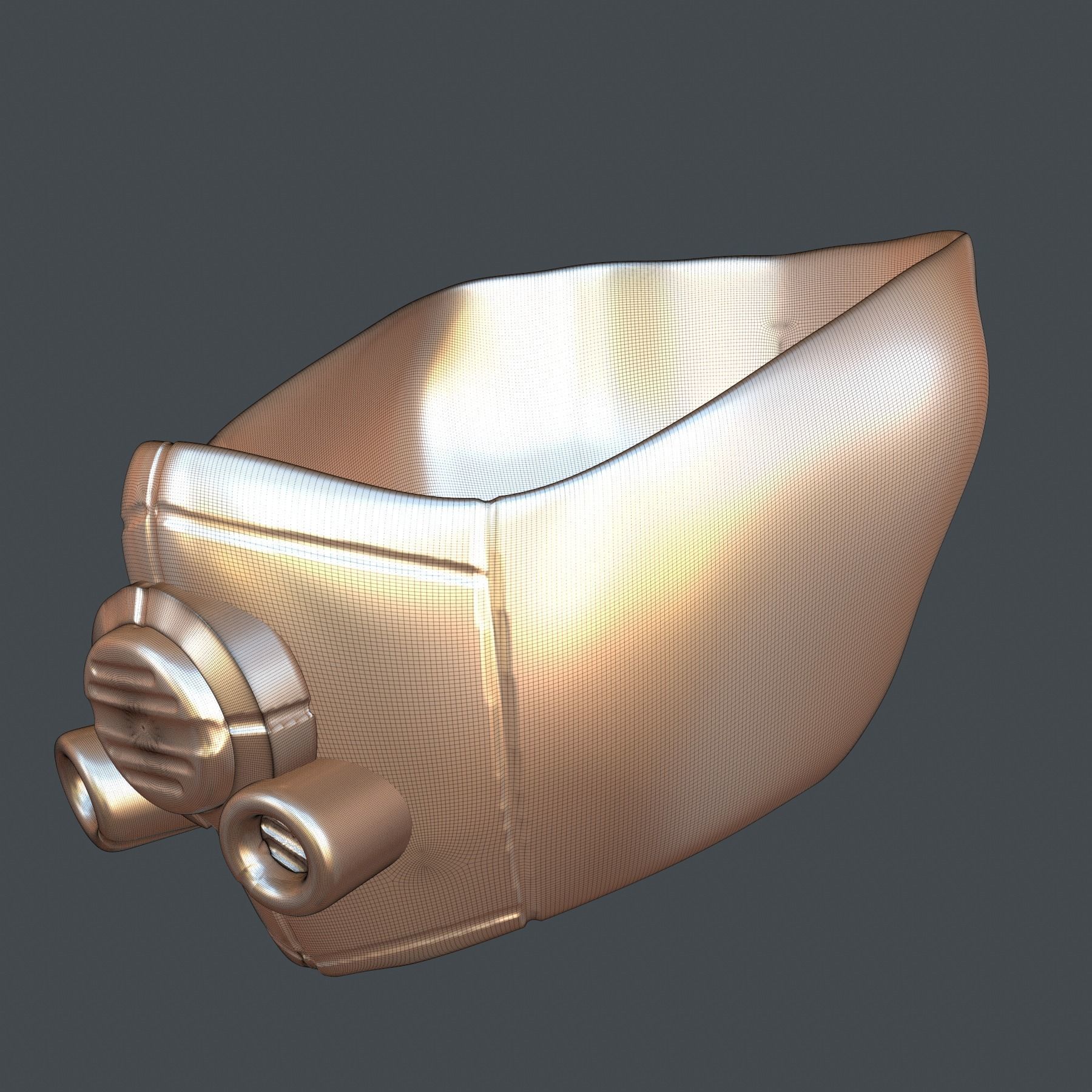 gas mask helmet scifi high poly sculpt ver 4 3d printable 3D model_9