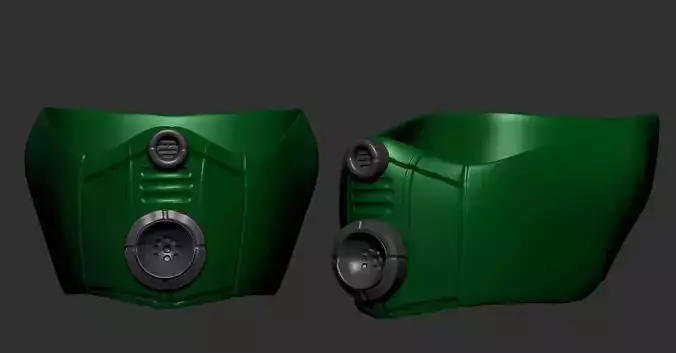 gas mask helmet scifi high poly sculpt  ver 1 3d printable 
