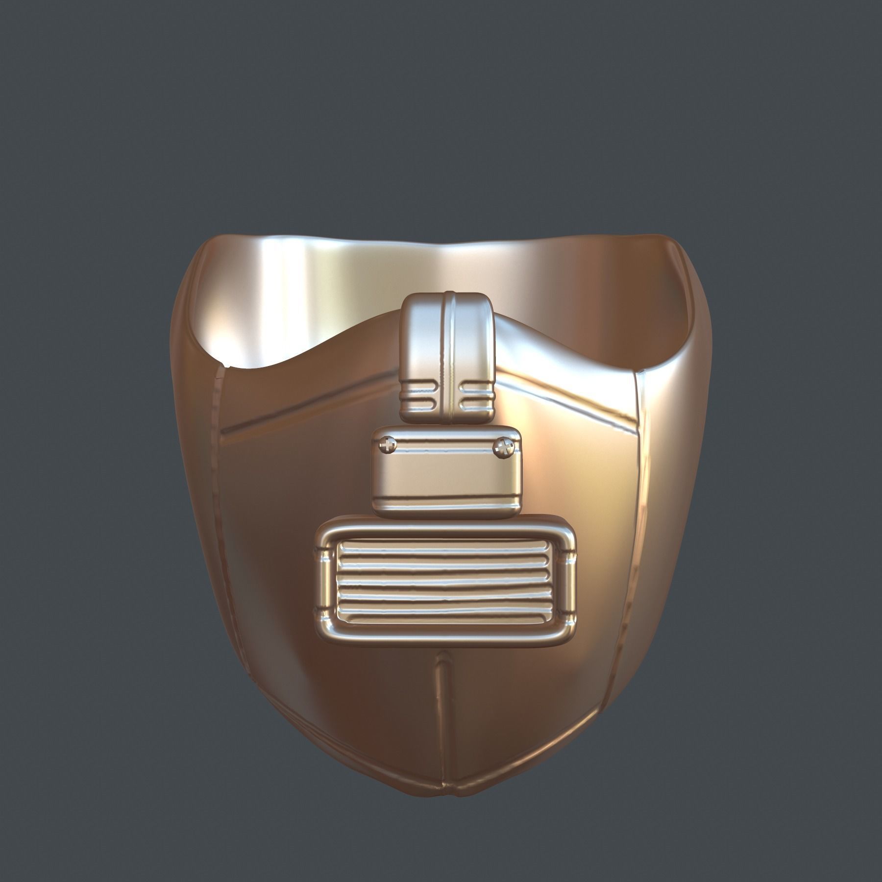 gas mask helmet scifi high poly sculpt 3d printable  3D model_6